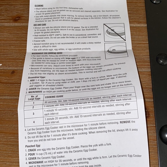 Pampered Chef Ceramic Egg Cooker - Picture 6 of 7